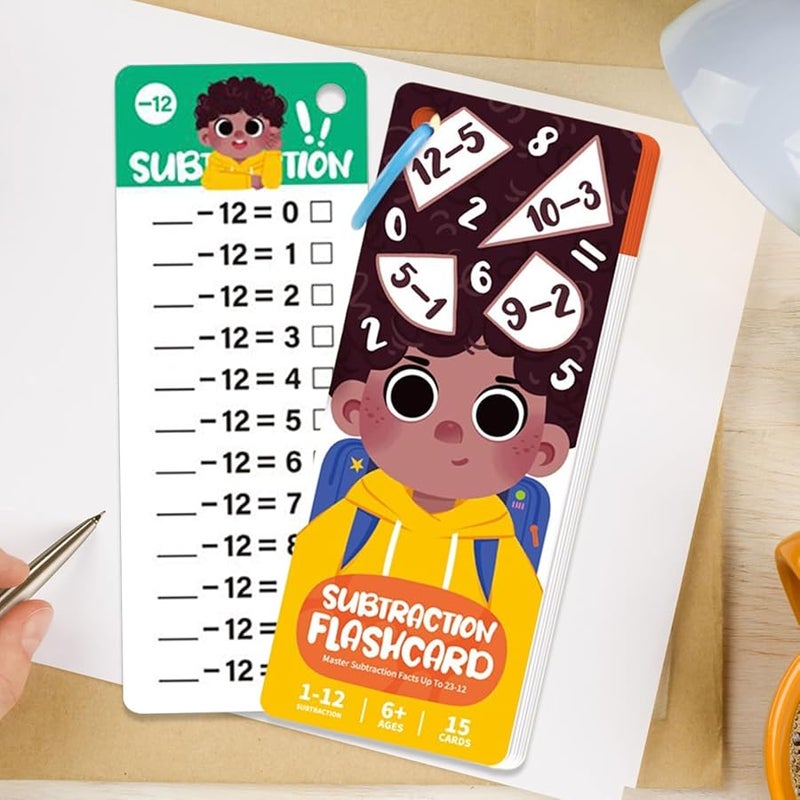 Type B Math Flash Cards Writing Wipe Activity Educational Learning Set for Kids - Image 4